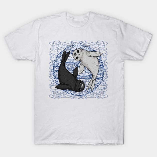 Yin and Yang Seal T-Shirt by zarya_kiqo